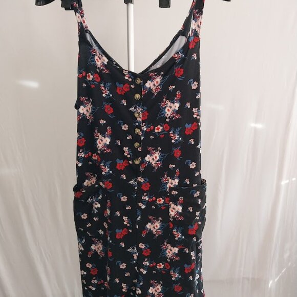 No Boundaries Juniors' Button Front Romper - Picture 3 of 10